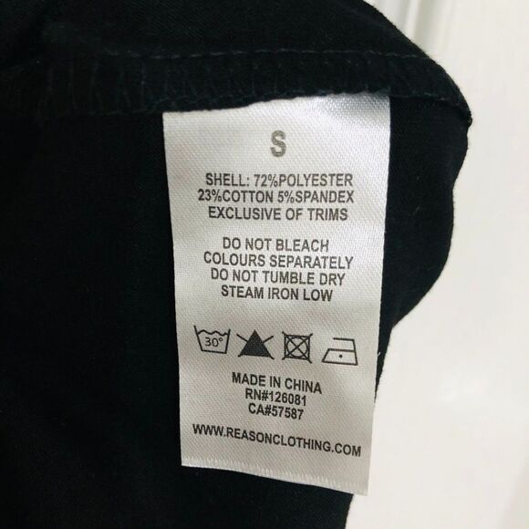 Reason Legend Bear Chenille Men's Tee Crew Neck Short Sleeve Black Small NWT - Picture 7 of 7